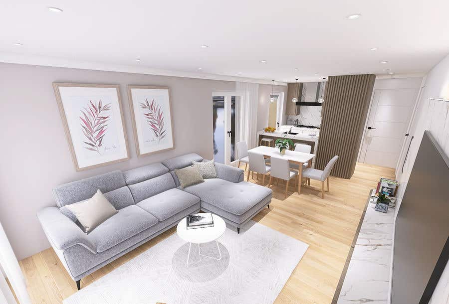 Penyertaan Peraduan #32 untuk                                                 Apartment 3D Interiordesign
                                            