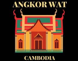 #80 cho Outdoor Clothing T Shirt Design based on Angkor Wat, Cambodia bởi Logoozzz