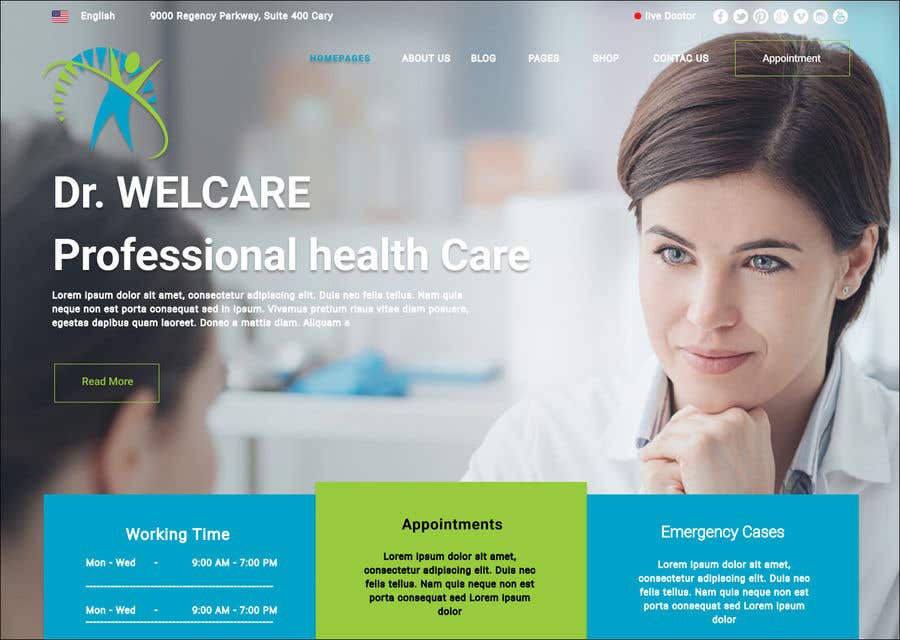 Contest Entry #52 for                                                 build me  A LOGO for DR WELCARE   and a website with 5 pages for health care products
                                            