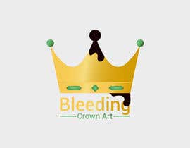 Nro 21 kilpailuun Logo for BleedingCrownArt käyttäjältä Omal17