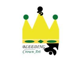 Nro 19 kilpailuun Logo for BleedingCrownArt käyttäjältä khadijakhouili