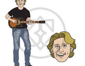 #187 pentru Guitarist Rocker Caricature/Cartoon for Merchandise de către BryanV
