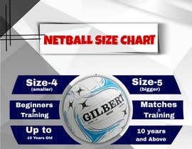 #31 ， Infographi/Image Design - Netball Size Chart 来自 RifatArefin24