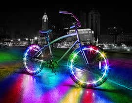 #58 for Photoshop Rainbow Color Lights onto Bike Wheel af jnadvi99
