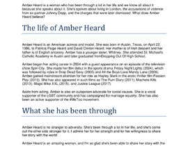 nº 21 pour Essay Competition: What Does Amber Heard Believe? par n4nion 