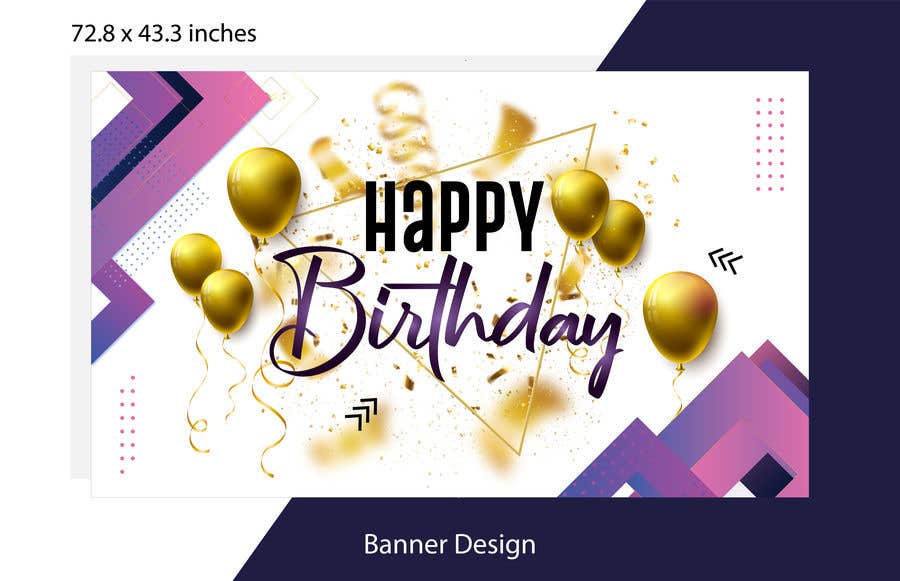Конкурсная заявка №213 для                                                 Design banner for birthday
                                            
