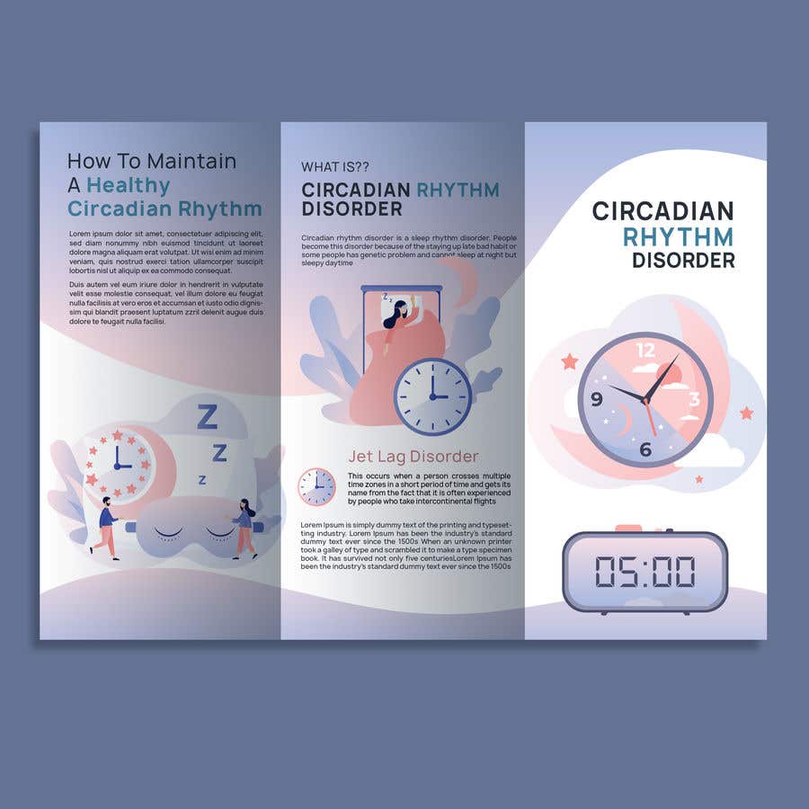 Inscrição nº 33 do Concurso para                                                 Tri-fold Brochure design for Circadian Rhythm Syndrome
                                            