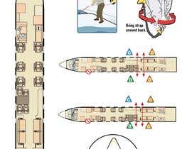 Nro 25 kilpailuun Creations Vector Illustrations - Aircraft Safety Brochure käyttäjältä qamarkaami