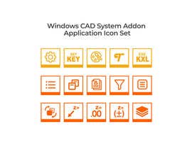 Nro 21 kilpailuun Windows CAD System Addon Application Icon Set käyttäjältä ulilalbab22