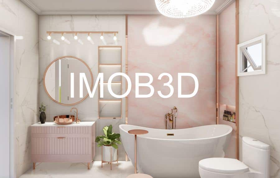 Конкурсная заявка №6 для                                                 Interior design 3D render of bathrooms
                                            