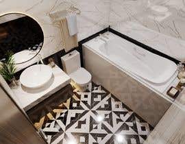 #2 для Interior design 3D render of bathrooms от GhazeeMoe