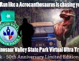 #49 для Dinosaur chasing man Facebook ad Banner Medal 50k Trail Run от nomohamedahmed