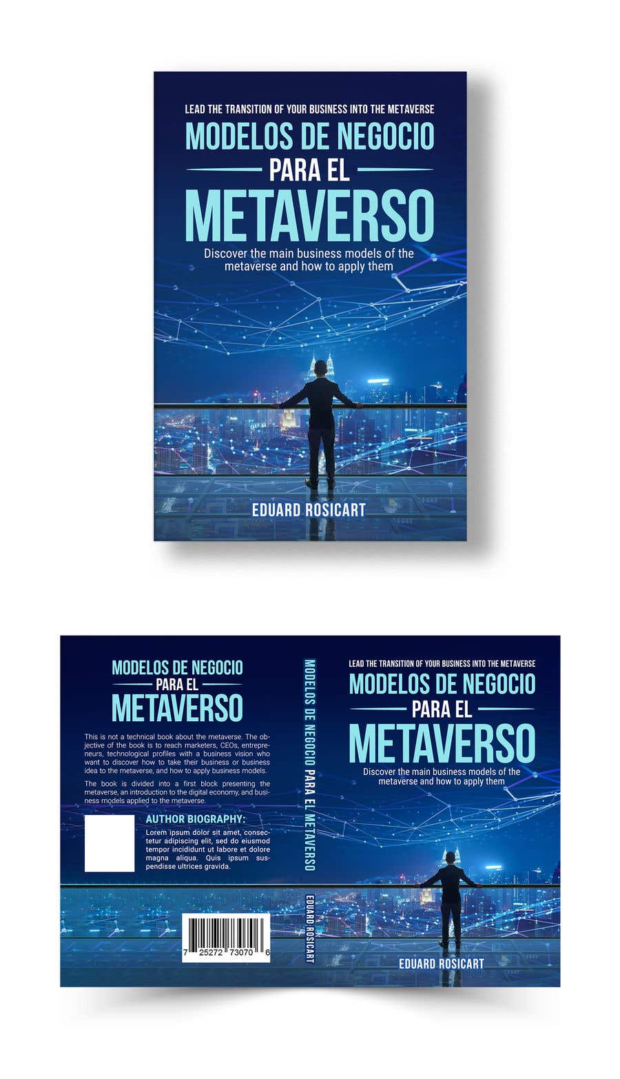 Kilpailutyö #74 kilpailussa                                                 Portada libro no ficción: Modelos de negocio para el Metaverso
                                            