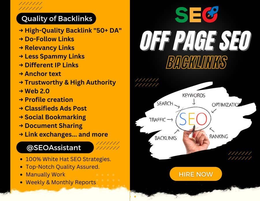 Конкурсная заявка №4 для                                                 Off Page SEO and Backlink
                                            