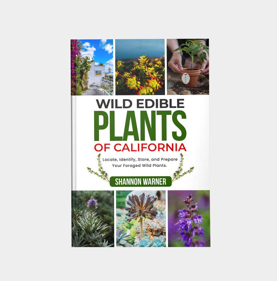 Kilpailutyö #128 kilpailussa                                                 Ebook cover for a Wild edible plant book
                                            