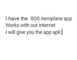#1 for SOS Aeroplane App af AbhishekEG