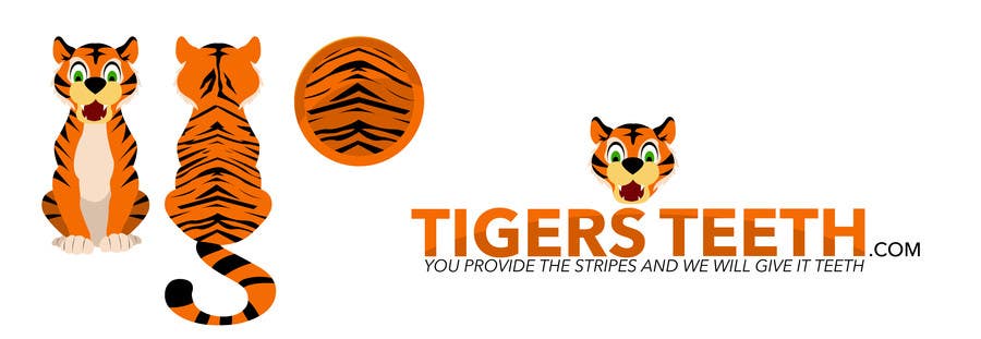 Penyertaan Peraduan #23 untuk                                                 Design a Logo for "TigersTeeth.com"
                                            