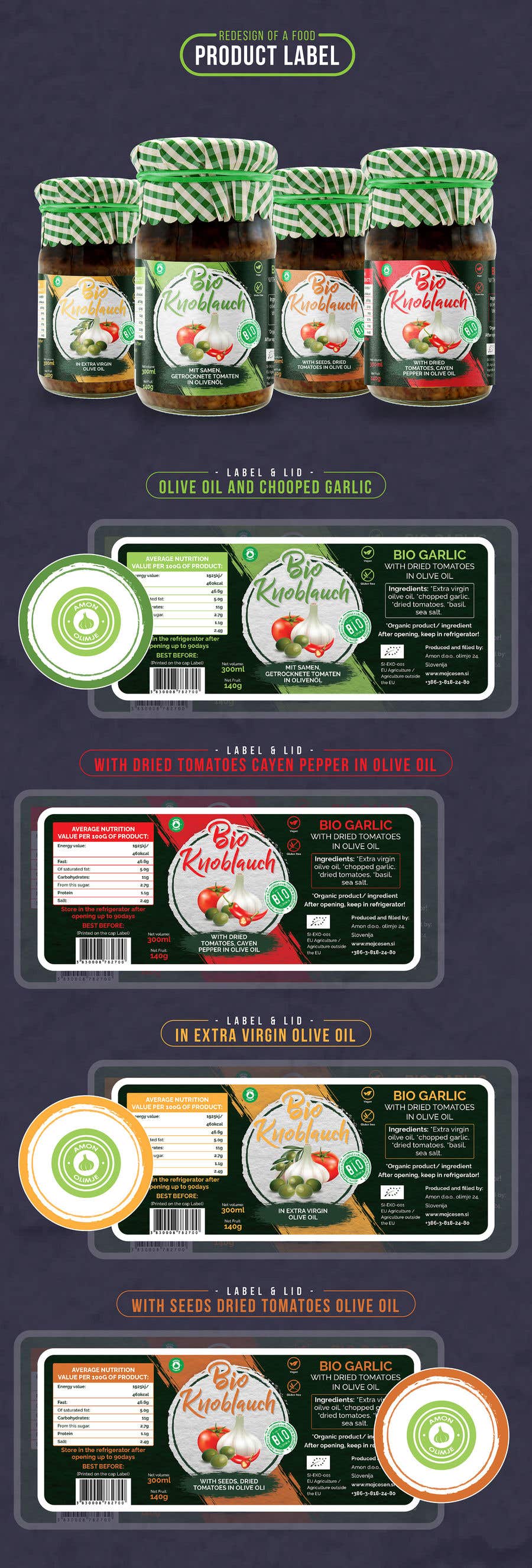 Kilpailutyö #177 kilpailussa                                                 Redesign of a food product label
                                            