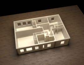 #18 untuk Create a 3D model (.stl) of this house for 3D printing oleh PrinceHooBa