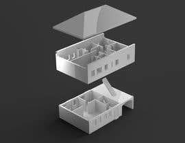 #35 untuk Create a 3D model (.stl) of this house for 3D printing oleh arisrr