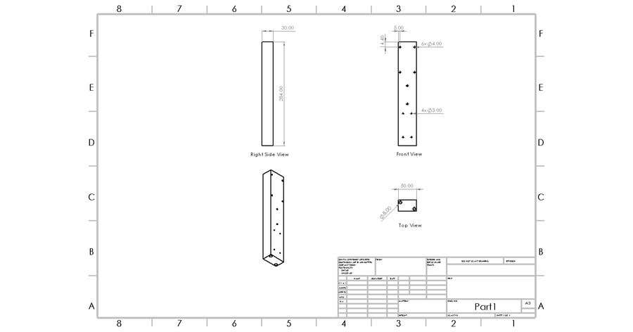 Bài tham dự cuộc thi #6 cho                                                 Convert a few simple parts from Sketchup to STEP / DXF
                                            
