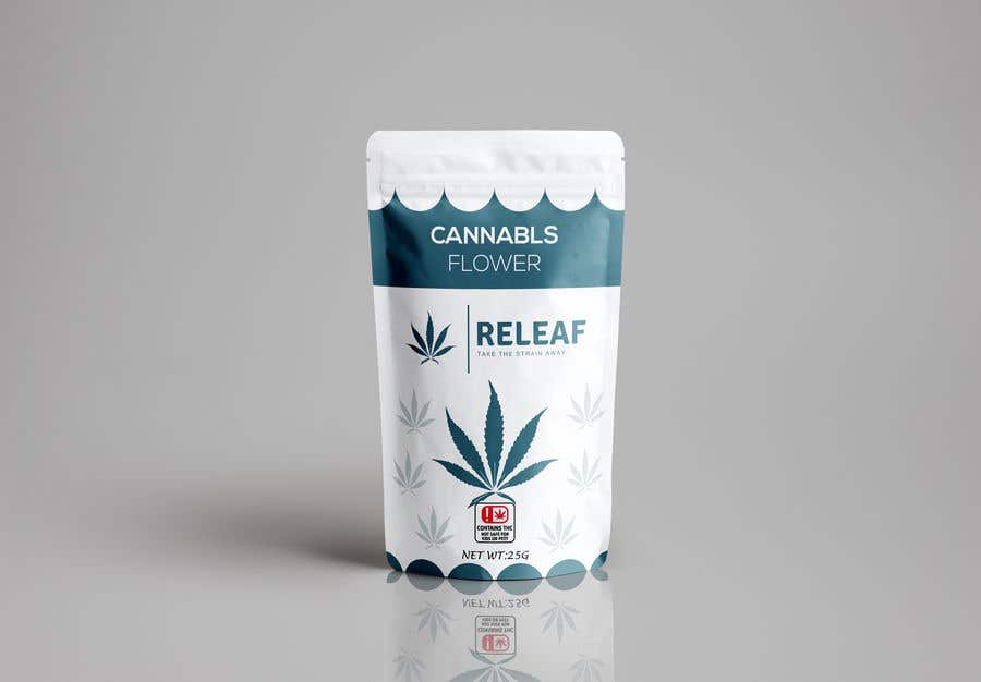Penyertaan Peraduan #57 untuk                                                 Cannabis flower - Mylar Bag packaging design
                                            