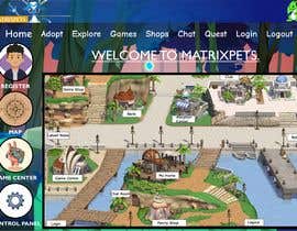 Nro 15 kilpailuun Pet Game Site Design -- blue central theme, in-built logo, menus, art käyttäjältä Prayas7