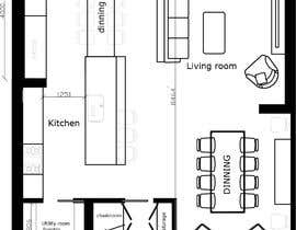 a floor plan of a house with bedrooms and baths and a garage