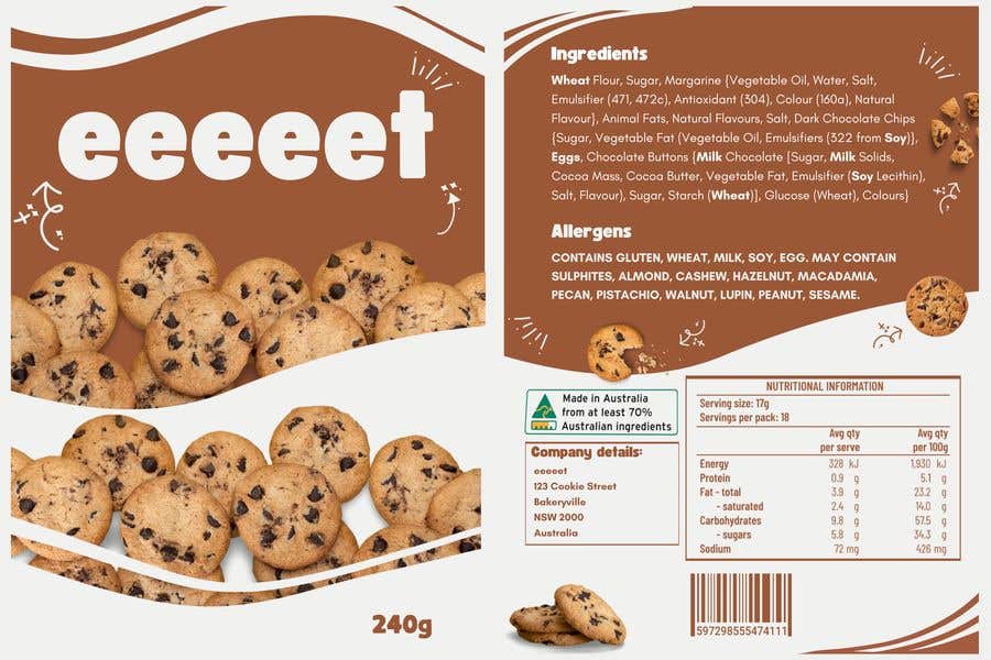 Contest Entry #45 for                                                 Design a set of labels for a new cookies and cakes brand, eeeeet - 25/01/2023 18:51 EST
                                            