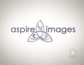 a logo for aspire images with a white background and a silver rocket with the words