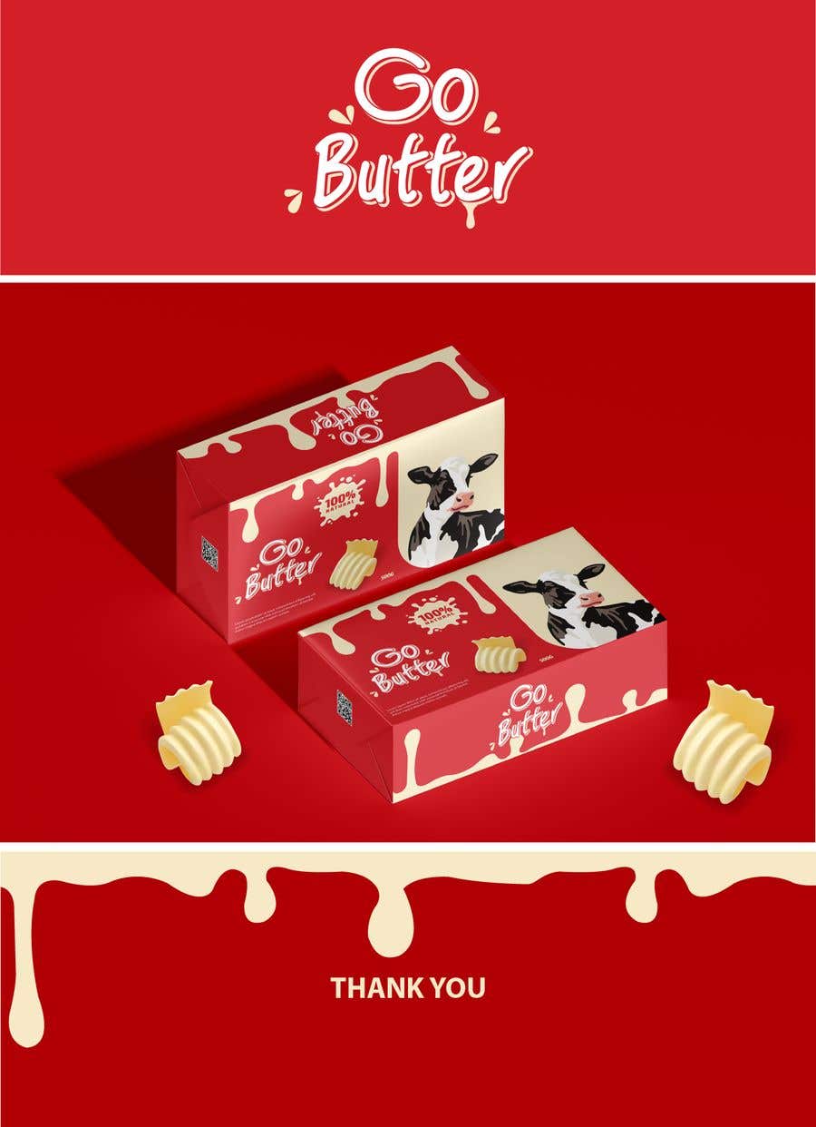 Bài tham dự cuộc thi #46 cho                                                 Butter pack 500g & 8g design
                                            