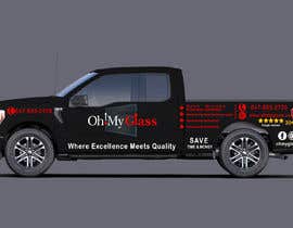 #50 for Graphic Design for commercial work truck OhMyGlass! broken window/door glass repair af aohmeq