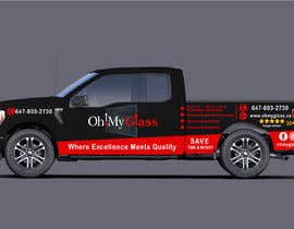 #54 for Graphic Design for commercial work truck OhMyGlass! broken window/door glass repair af aohmeq