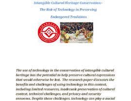 #111 An research about intangible cultural heritage részére NabilAhmedShakil által