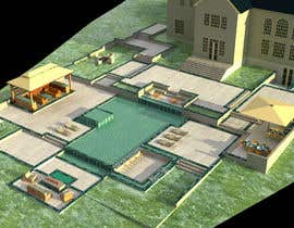 #51 para Landscape/pool designer/architect to create 3d design of back yard with pool por Sappke
