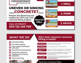 #32 dla Mail out postcard/brochure/flyer Ad for poly urethane foam concrete lifting przez kamranhossain324