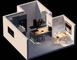 #76 для Design kitchen/living space от AAshadmehri