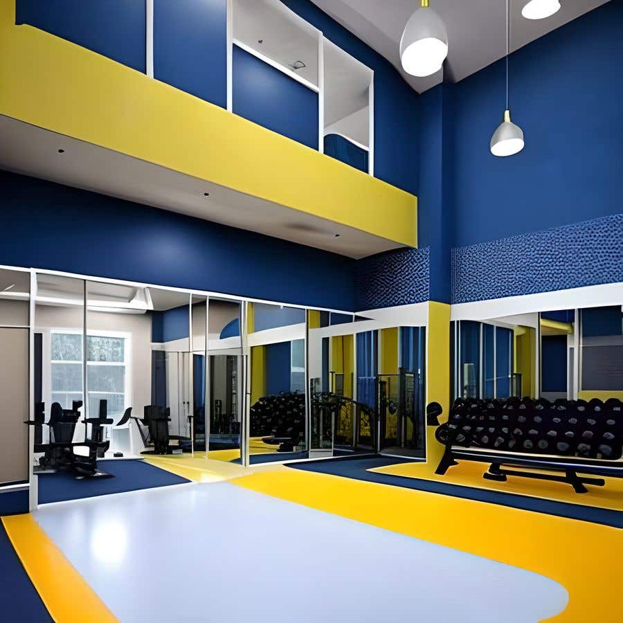 Конкурсная заявка №33 для                                                 Interior design for gym
                                            