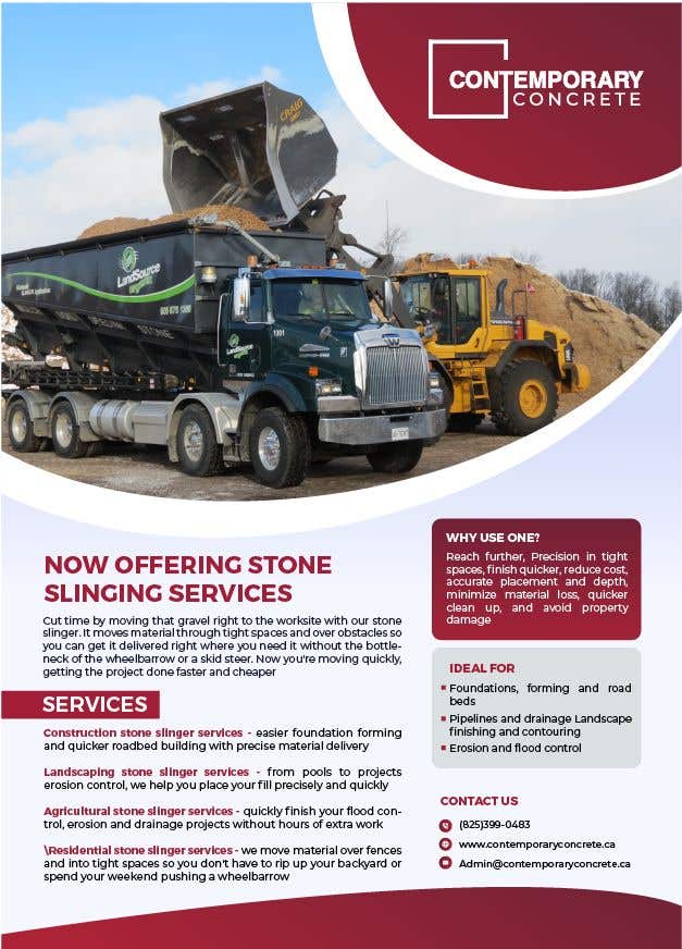 Konkurrenceindlæg #21 for                                                 Stone Slinger Services Flyer/Brochure/emailbrochure
                                            