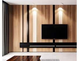 nº 53 pour Need 3D tv wall design with wood and akupanels par nuha109 