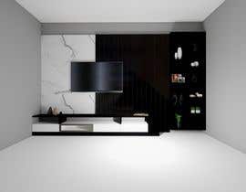 #17 for Need 3D tv wall design with wood and akupanels af muuhmdhesham94