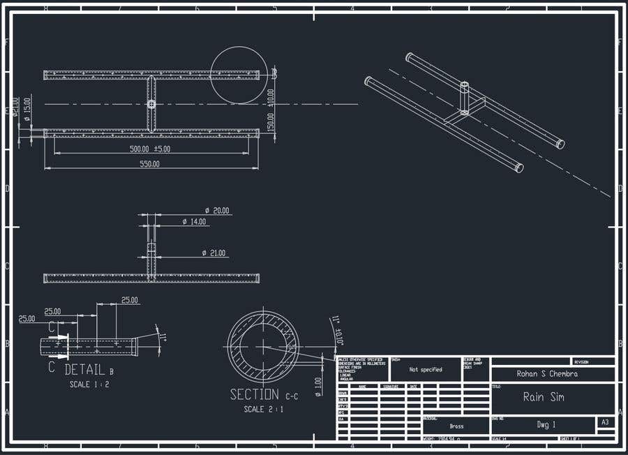 Contest Entry #19 for                                                 Create a simple CAD drawing
                                            