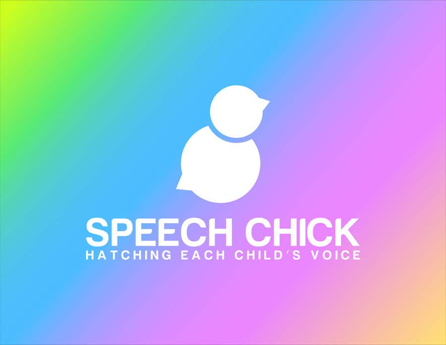 ผลงานการประกวด #219 สำหรับ                                                 Logo for a business (Speech Chick) selling speech therapy products and resources
                                            