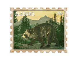 #110 za Black Bear Stamp Shirt od faqihskuttt