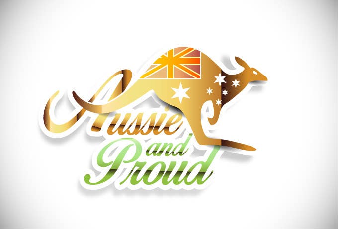 Penyertaan Peraduan #112 untuk                                                 Design a Logo for "Aussie and Proud"
                                            