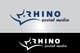Ảnh thumbnail bài tham dự cuộc thi #26 cho                                                     Design a Logo for - Rhino Social Media
                                                