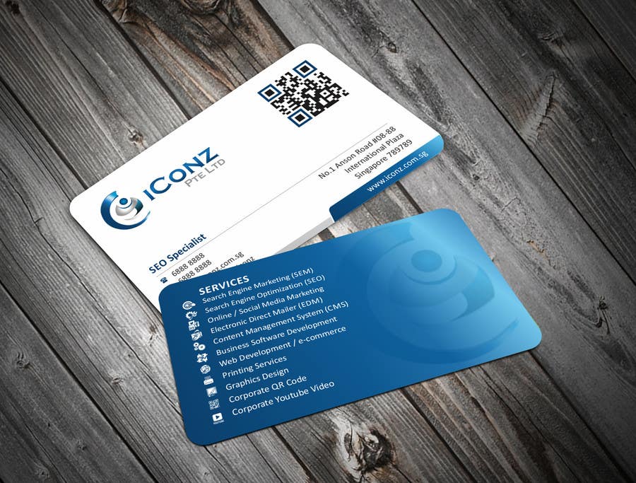 Penyertaan Peraduan #23 untuk                                                 Design some Business Cards for iConz Pte Ltd
                                            