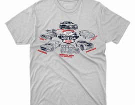 #27 untuk T-Shirt Design with company logo and following cars: Delorean, KITT, Jurassic Park, Eleanor, Fast &amp; Furious, Bumblebee oleh MushfiqurTee10