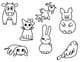 Icône de la proposition n°62 du concours                                                     Cute animal doodles
                                                