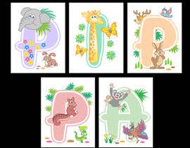 #92 untuk Child name wall artwork (A4 sized letters) oleh donfreelanz